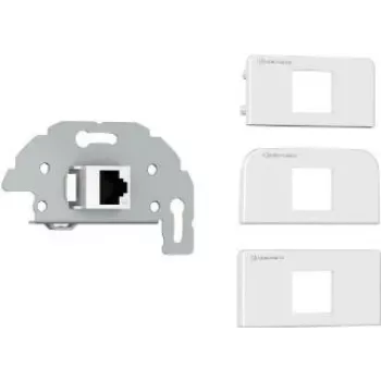 Kindermann 7456000526 RJ-45 harmaa - valkoinen pistorasia (7456000526)