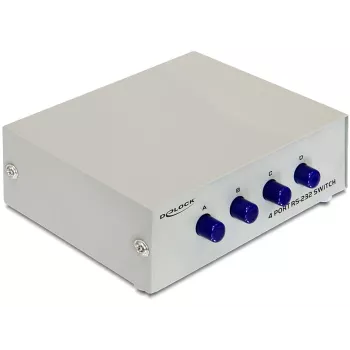 DeLOCK 87589 4-porttinen RS-232 manuaalinen sarjakytkin