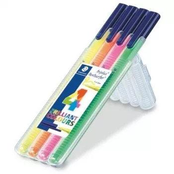 Tussi Staedtler 362 SB4 4 kpl vihreä oranssi pinkki keltainen
