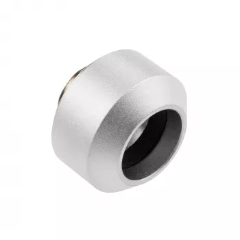 Hardtube-liitin 14 mm OPTIMUS — metallinen jäähdytysneste-/PC-vesijäähdytysliitin, hopea