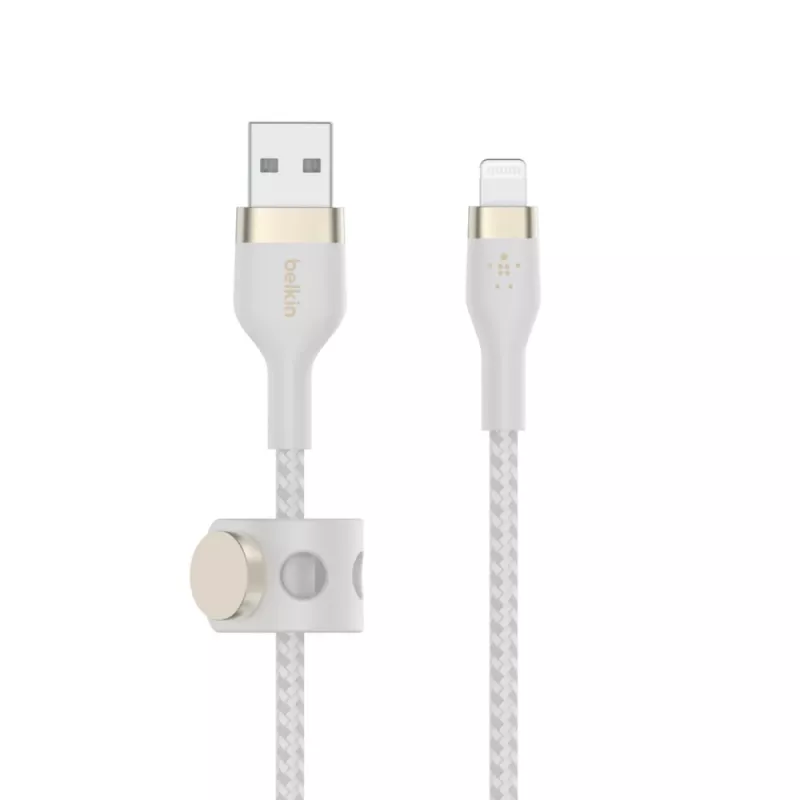 Belkin BOOST CHARGE - Lightning-kaapeli - USB uros – Lightning uros - 3 m - valkoinen - Apple iPad/iPhone/iPod (Lightning)