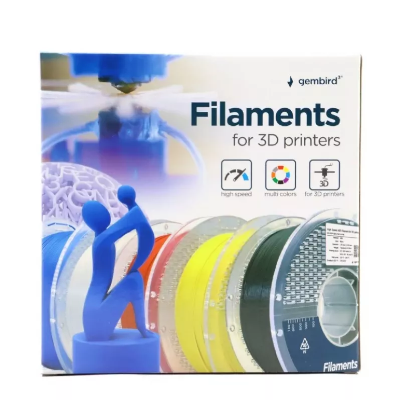3D-tulostusfilamentti Gembird ABS 1,75 mm keltainen 1 kg