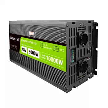 LCD-muunnin 48V 5000W/10000W puhdas sini aalto näytöllä