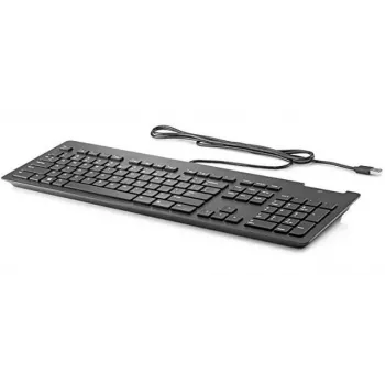 HP 911502-041 toimistokäyttöön USB QWERTZ Deutsch musta näppäimistö