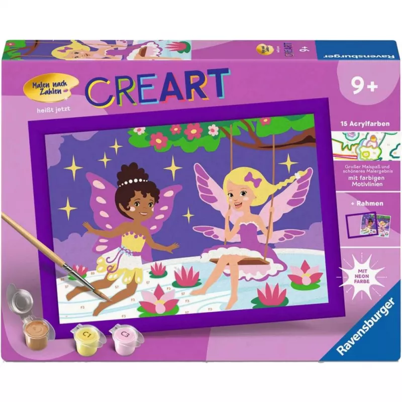 Maalaussarja Ravensburger CreArt – Feenfreunde (lasten maalaussarja)