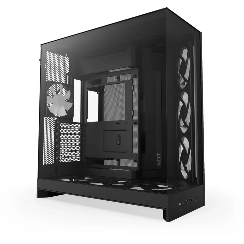 NZXT PC-kotelo H9 Flow RGB+ Midi-Tower musta