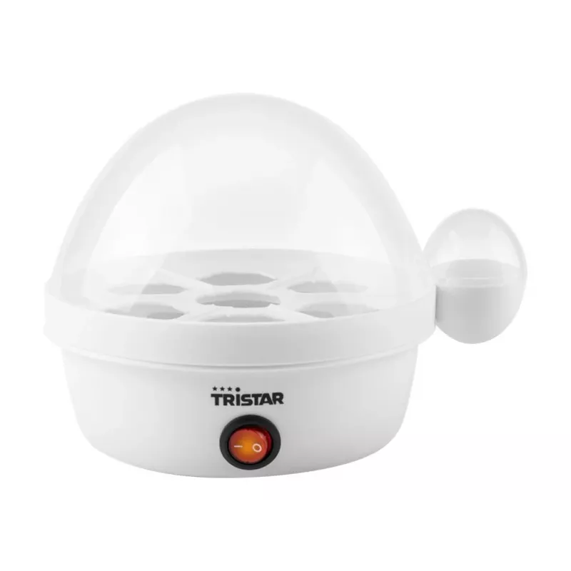 Munankeitin Tristar EK-3074 — kapasiteetti 7 munaa, 350 W, läpinäkyvä/valkoinen