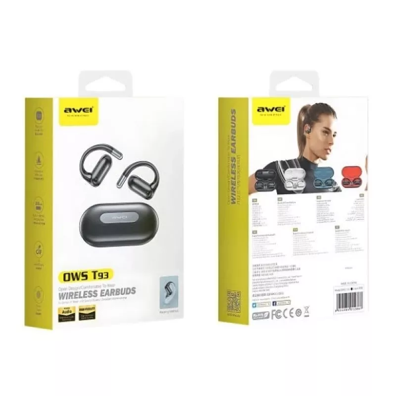 Bluetooth-kuulokkeet 5.4 T93 OWS valkoinen