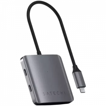 Satechi-keskitin Power Delivery -tuella, 4 x USB-C 3.2