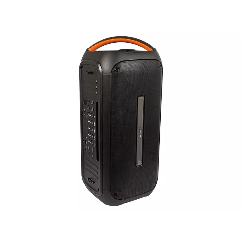 BLOW DJBOX 30-392# Bluetooth-kaiutin 250 W kaukosäätimellä ja mikrofonilla, USB, microSD, AUX, TWS, sisäänrakennettu akku, musta