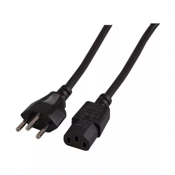 EFB-Elektronik virtakaapeli Sveitsin tyyppi 12 - C13 180°, musta, 2,0 m, 3 x 0,75 mm² Valmistaja: EFB Elektronik (EK537.2V3)