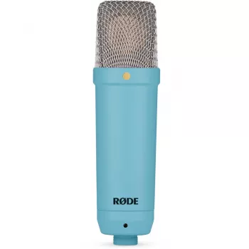 Studio-kondensaattorimikrofoni RØDE NT1 Signature Blue, herttakuvio, 20–20000 Hz, XLR, 52×189 mm, 313 g