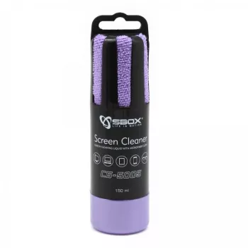 Sbox CS-5005U näytönpuhdistusaine 150ml violetti