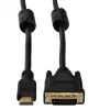 Akyga AK-AV-11 HDMI-DVI-D-kaapeli (24+1), 1,8 m, musta