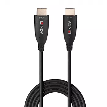 Lindy 10m kuitu-hybridi-HDMI-8K60-kaapeli, 10 m, HDMI Type-A (standardi), HDMI Type-A (standardi), 48 Gbit/s, musta