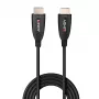 Lindy 10m kuitu-hybridi-HDMI-8K60-kaapeli, 10 m, HDMI Type-A (standardi), HDMI Type-A (standardi), 48 Gbit/s, musta