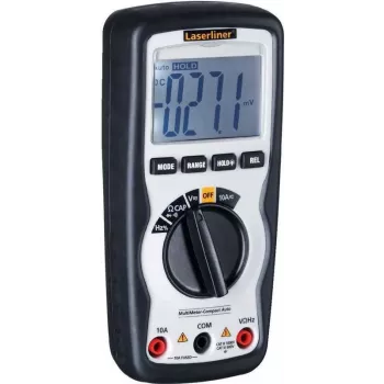 LASERLINER käsikäyttöinen digitaalinen yleismittari MultiMeter-Compact Auto CAT IV 600 V näyttö (lukemat): 4000 (083.034A)