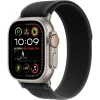 Apple-ranneke 49 mm musta Trail Loop M/L Natural Titanium Finish