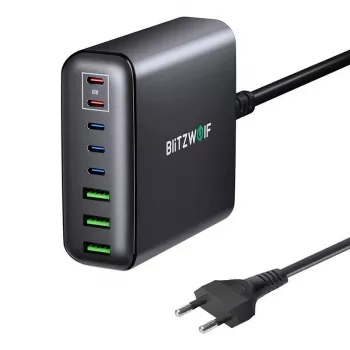 Seinä laturi Blitzwolf BW-S26 250W (musta)
