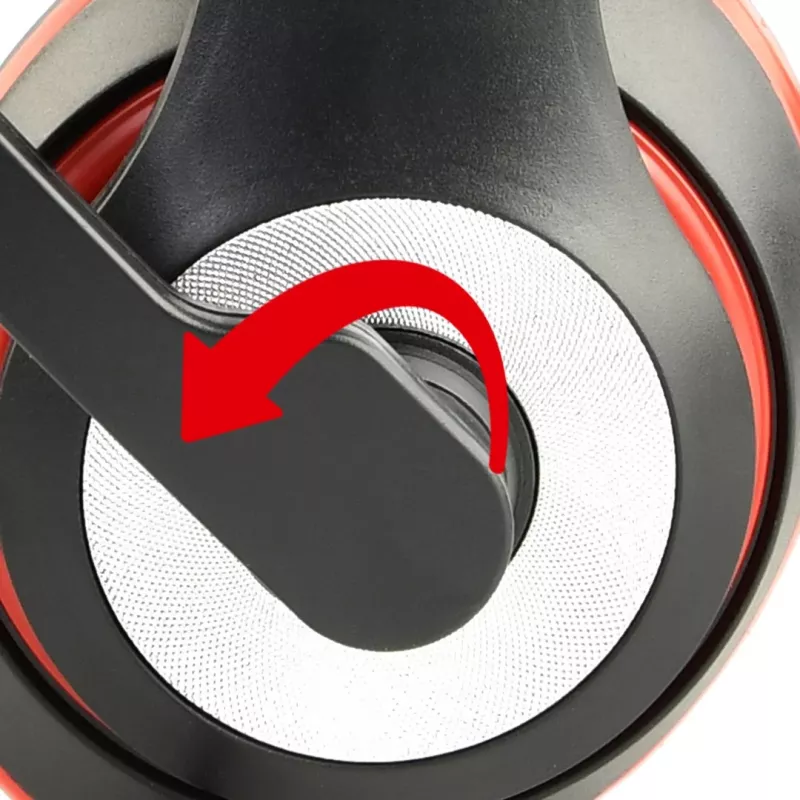 Langallinen pelikuulokemikrofoni GEMBIRD MHS-03-BKRD — binaural, korvan peittävä, 3,5 mm, 1,8 m kaapeli, punainen/musta
