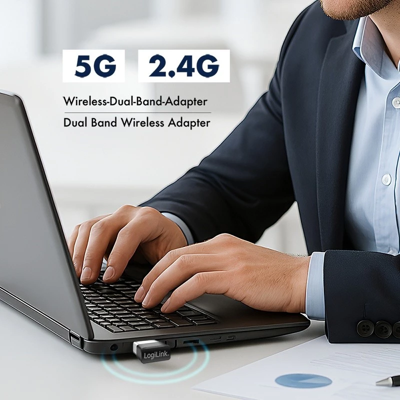 Langaton USB WLAN -sovitin, 11ac, 650 Mbit