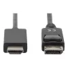 Adapterikaapeli DisplayPort 1.2 lukituksella 4K 60Hz UHD Type DP/HDMI A M/M musta 2 m