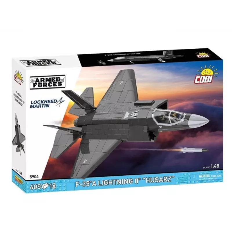 Rakennussarja Cobi F-35A Lightning II — 605 osaa, mittakaavamalli