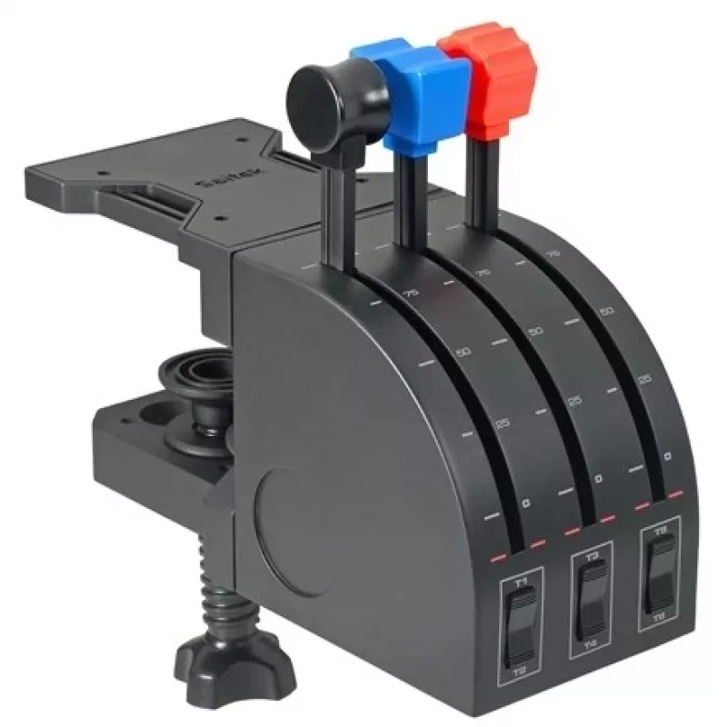 Logitech Saitek Pro Flight Throttle Quadrant - kaasuvipu - johdollinen - PC:lle (945-000015)