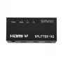 HDMI-videosplitteri SAVIO CL-42 — 2x HDMI-lähdöt, 1920x1080, 36-bittinen väri, metallikotelo, 5V/1A