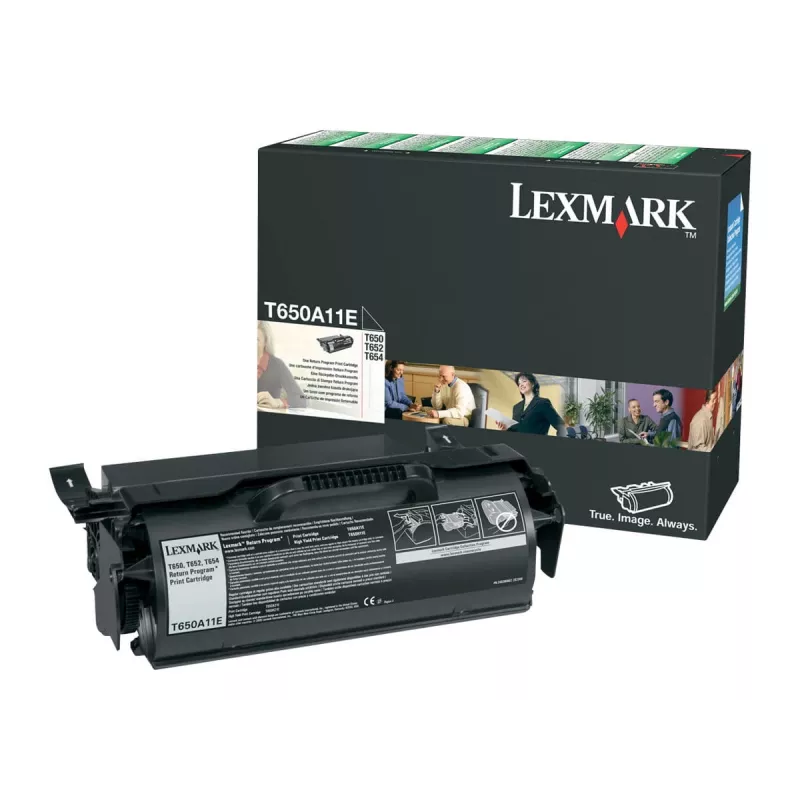 Lexmark T650A11E värikasetti, musta, 7000 sivua