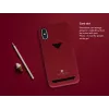 Korttipaikallinen takakuori VixFox Samsung S9 - rubiininpunainen suojakuori korttipaikalla