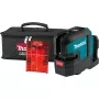 Makita SK105DZ akkukäyttöinen ristiviivalaser, 12 V max, ilman akkua