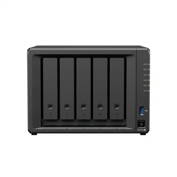 Synology DiskStation DS1525+ NAS-tallennuspalvelin Ryzen Embedded V1500B 8 GB DDR4 0 TB musta