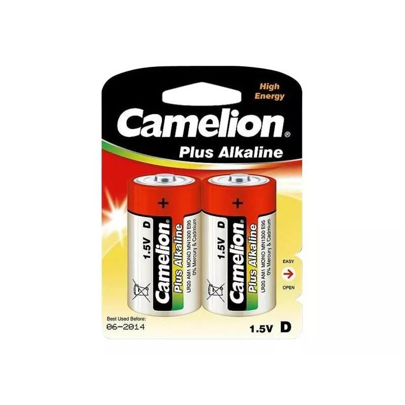 Camelion | D/LR20 | Plus alkaline | 2 kpl