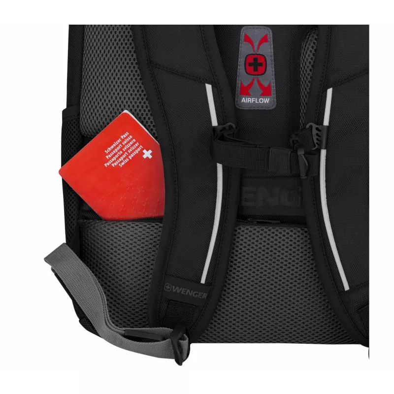 Wenger Carbon Pro -bisnesreppu 15,6 tuuman kannettavatietokonetaskulla ja tablettitaskulla, musta (653129)