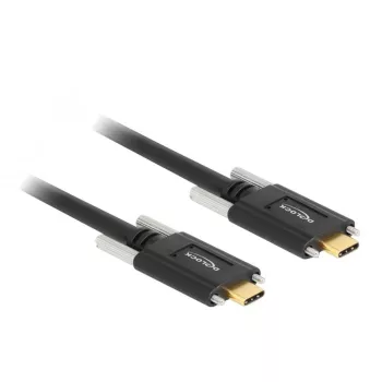 DeLOCK 83720 USB-kaapeli USB 3.2 Gen 2 1 m USB-C musta