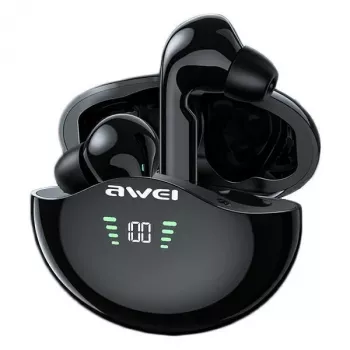Kuulokkeet Awei T12P Bluetooth 5.3 TWS musta