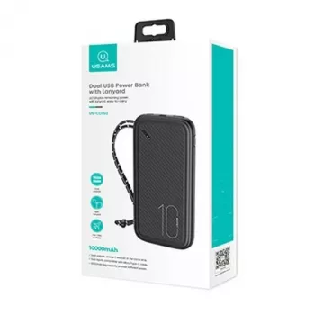 Kannettava powerbank USAMS PB56 10000 mAh 2x USB / USB-C / MicroUSB pikalataus