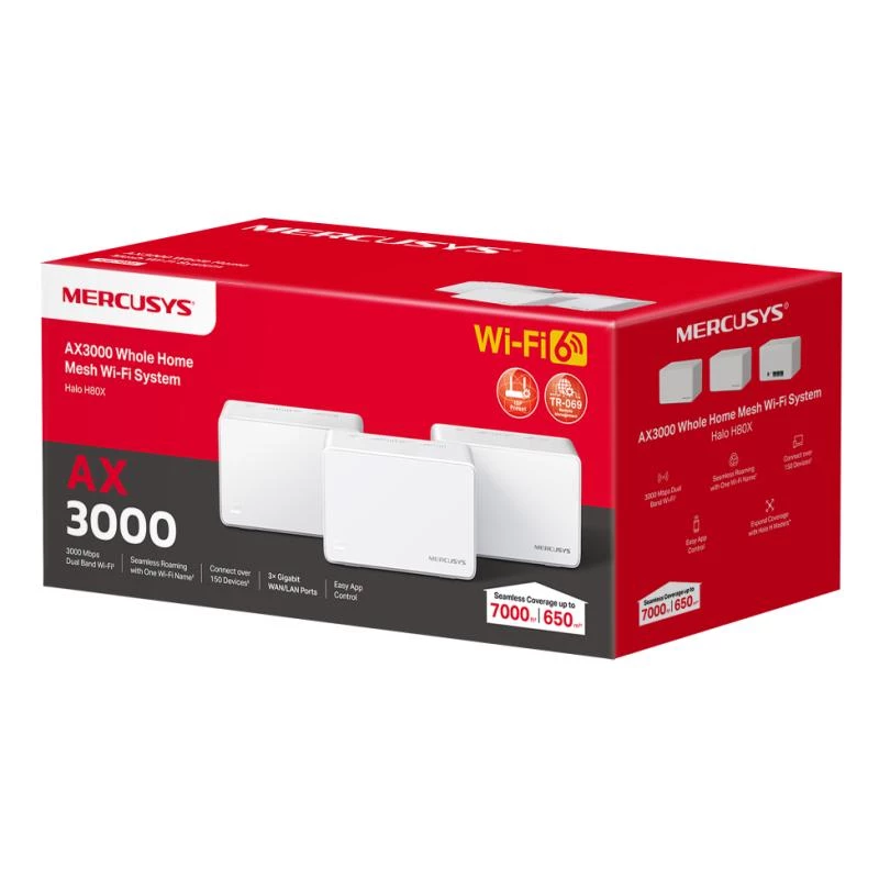 Mercusys Halo H80X mesh-järjestelmä (3 kpl pakkaus)