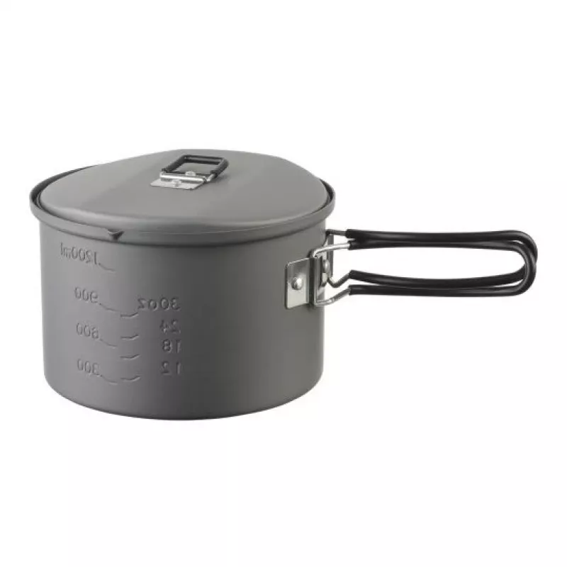ESBIT PT1600HA retkeilyruoanlaittokattila 1,6 L alumiini, musta