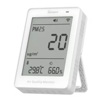 Ilmanlaatumittari WiFi LCD Sonoff AirGuard PM2.5 SAWF-07P