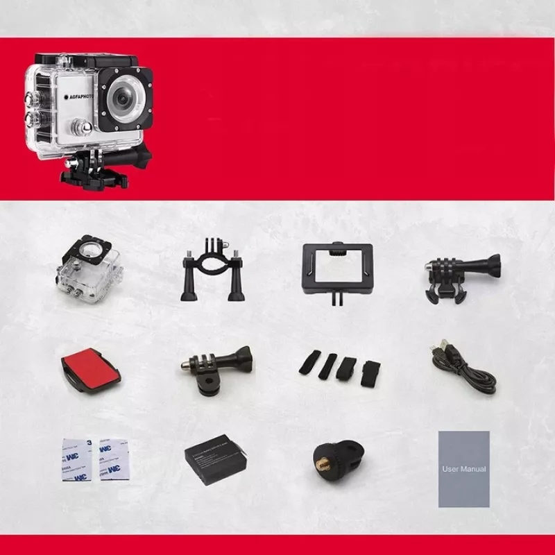 Toimintakamera AgfaPhoto Realimove AC5000 12 MP Full HD Wi‑Fi