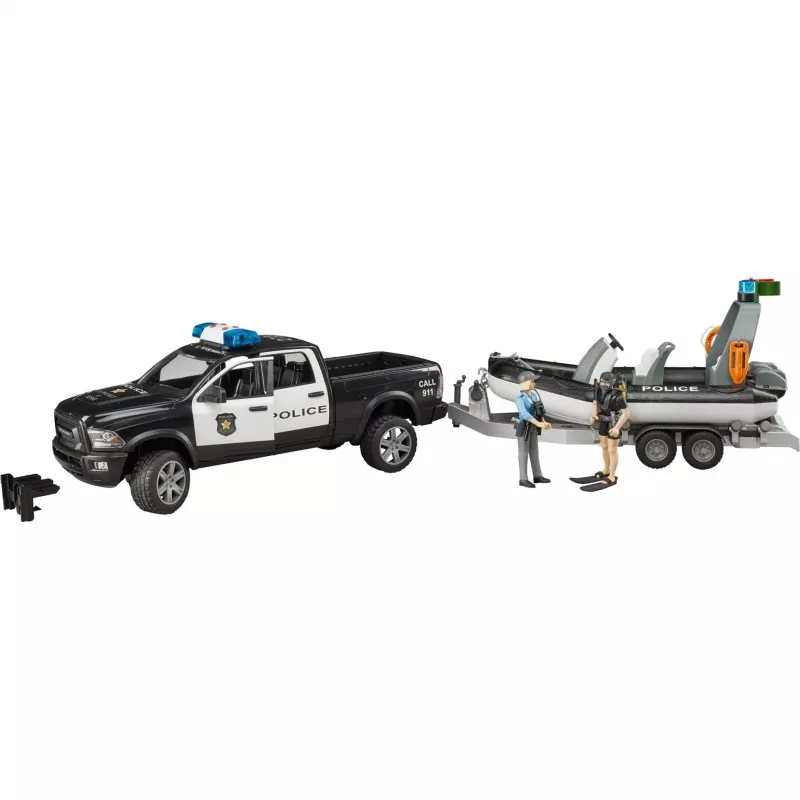 Dodge RAM 2500 poliisiauto pickup veneellä