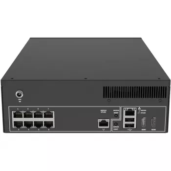 Verkkovideotallennin - 8 IP-kanavaa - 4 TB HDD - PoE-kytkin - HDMI - USB 3.2
