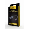 Verkkosovitin Gembird A-USB3C-LAN-01 Type-C USB 3.2 Gen 1, Gigabit RJ-45, 0,15 m kaapeli, metallikotelo, harmaa/musta