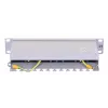 Patch-paneeli LANBERG PPF6-9012-S, 12-portti, metalli, harmaa, 1HE, 215×130×44.5 mm