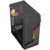 Aerocool Scape-G-BK-v2 Midi-Tower, Tempered Glass, FRGB - musta