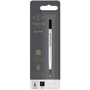 Parker Rollerball -vaihtomusta F musta (blisteri)