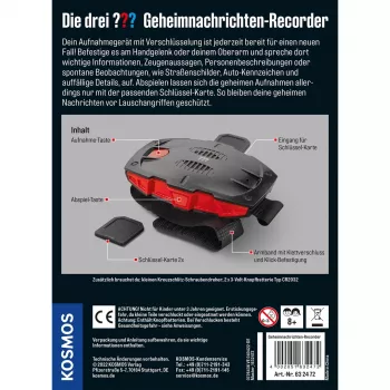 Die drei Geheimnachrichten-Recorder, etsiväsarjat