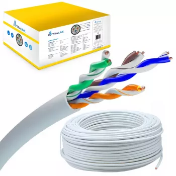 Extralink Twisted-Pair-kaapeli CAT5E UTP (U/UTP) V2 sisäkäyttöön 305M